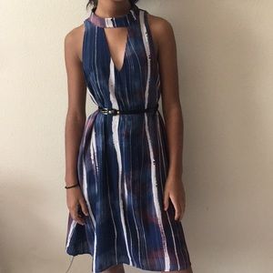 Bar III High neck sophisticated dress